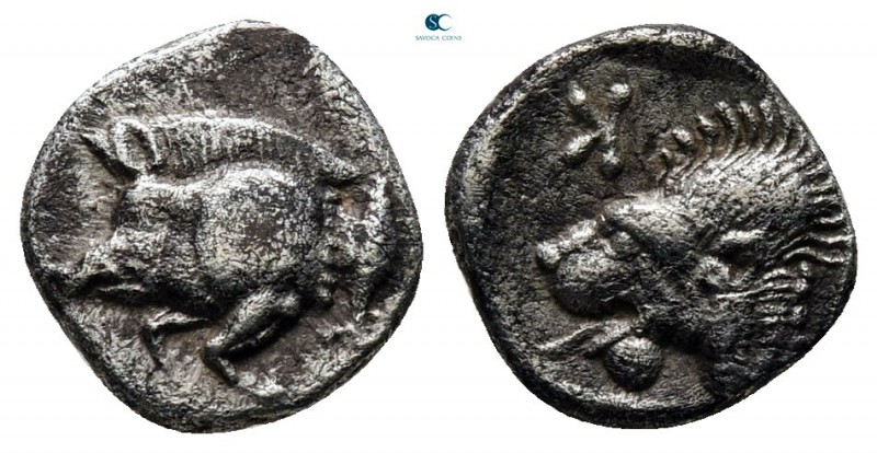 Mysia. Kyzikos circa 525-475 BC. 
Obol AR

9 mm., 0,80 g.



very fine