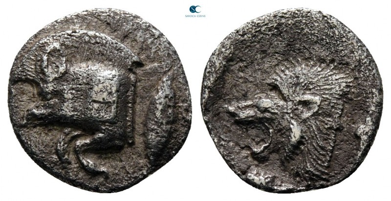 Mysia. Kyzikos circa 525-475 BC. 
Obol AR

11 mm., 0,75 g.



very fine