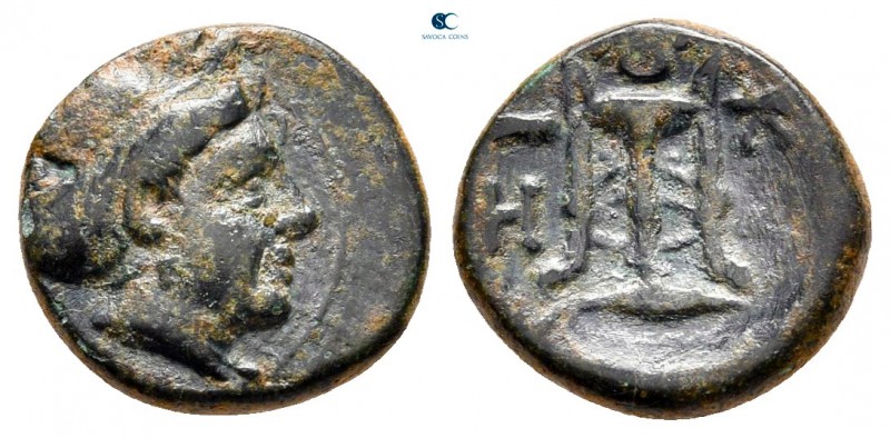 Mysia. Kyzikos circa 350-300 BC. 
Bronze Æ

11 mm., 1,23 g.



very fine