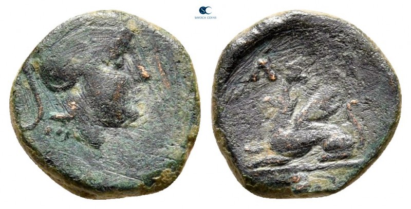 Troas. Assos circa 400-241 BC. 
Bronze Æ

10 mm., 0,91 g.



nearly very ...