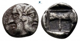 Troas. Tenedos circa 450-387 BC. Obol AR