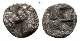 Aiolis. Kyme circa 480-450 BC. Tetartemorion AR
