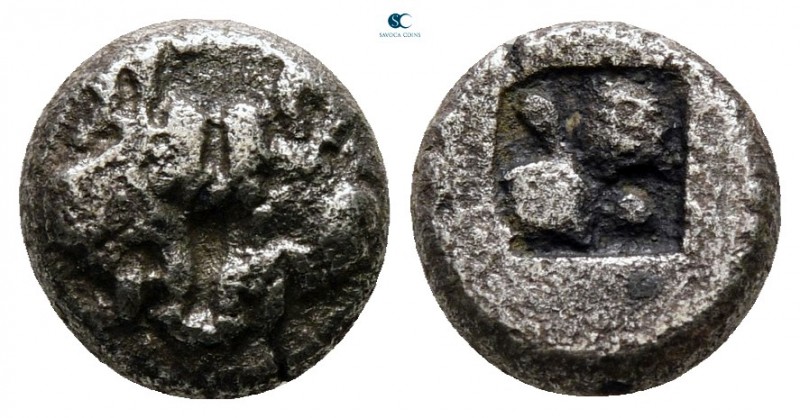 Lesbos. Uncertain mint circa 478-460 BC. 
BI 1/12 Stater

8 mm., 1,24 g.

...