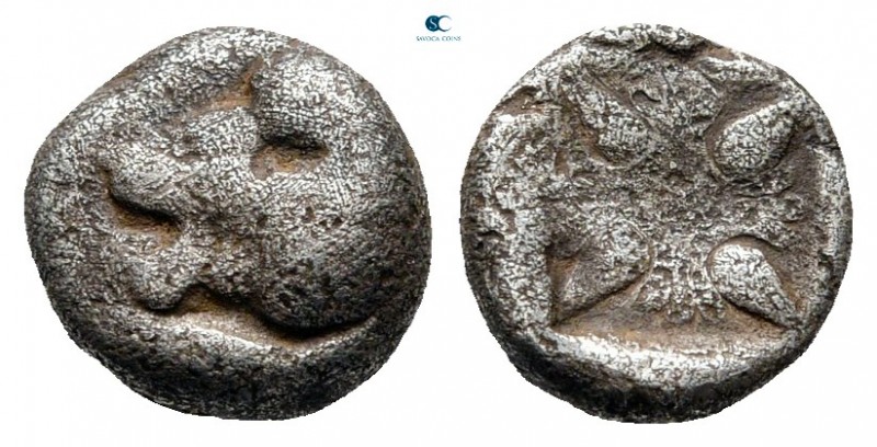 Ionia. Miletos circa 525-475 BC. 
Diobol AR

8 mm., 1,01 g.



fine