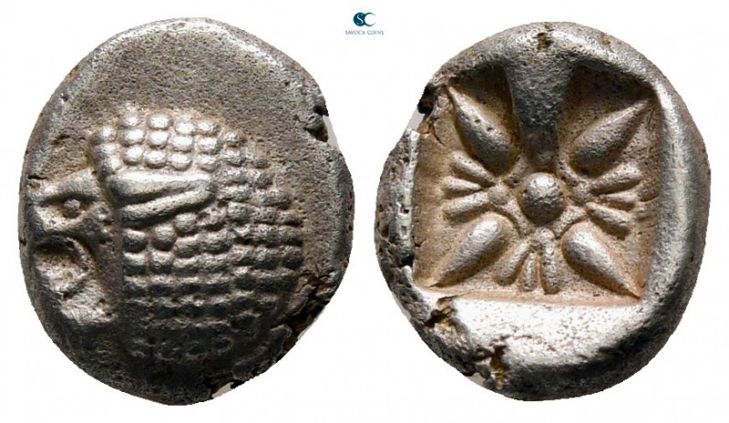 Ionia. Miletos circa 525-475 BC. 
Diobol AR

9 mm., 1,14 g.



very fine