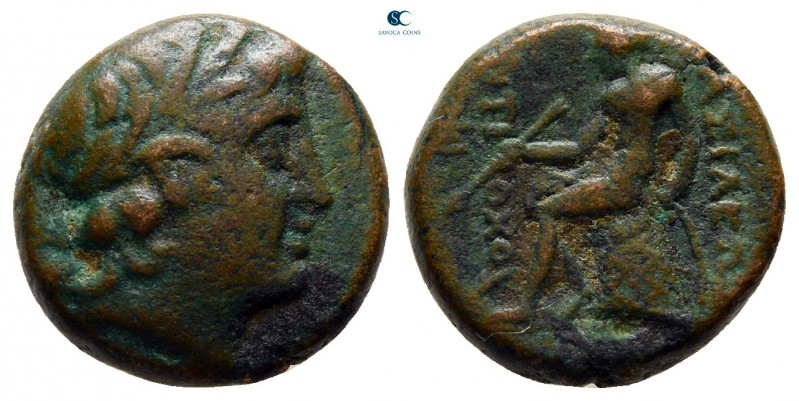 Seleukid Kingdom. Antioch. Antiochos III Megas 223-187 BC. 
Bronze Æ

13 mm.,...