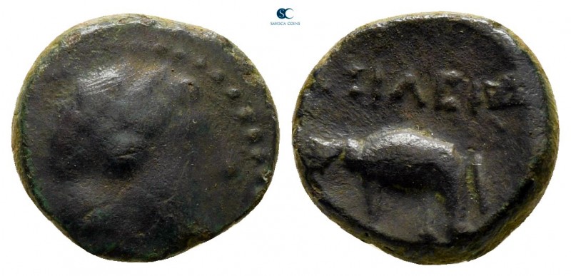 Seleukid Kingdom. Antioch. Antiochos III Megas 223-187 BC. 
Bronze Æ

11 mm.,...