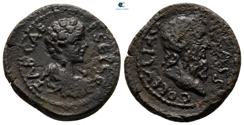 Macedon. Cassandreia. Geta, as Caesar AD 197-209. 
Bronze Æ

21 mm., 5,82 g....