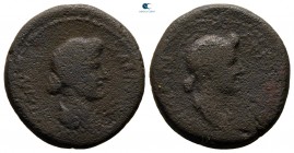 Mysia. Pergamon. Julia Augusta (Livia), with Julia, Augusta AD 14-29. Bronze Æ
