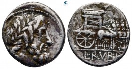 L. Rubrius Dossenus 87 BC. Rome. Denarius AR