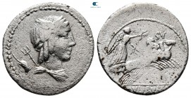 L. Julius Bursio 85 BC. Rome. Denarius AR