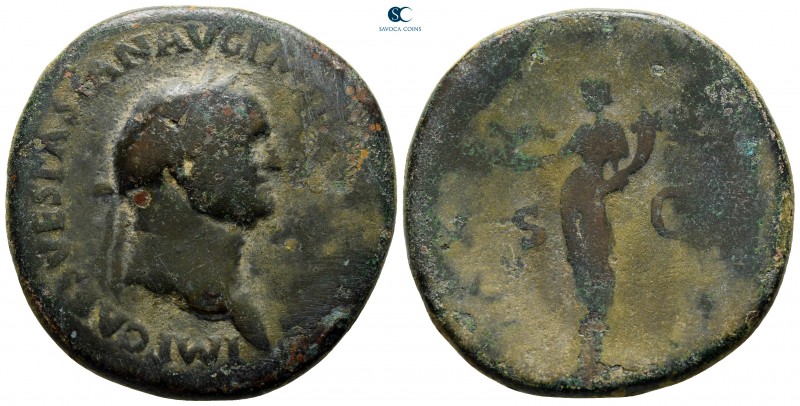 Vespasian AD 69-79. Rome
Sestertius Æ

37 mm., 23,80 g.



fine