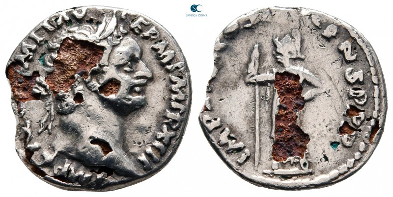 Domitian AD 81-96. Rome
Fourreé Denarius

18 mm., 2,43 g.



nearly very ...