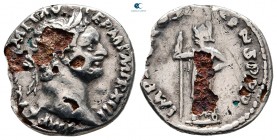 Domitian AD 81-96. Rome. Fourreé Denarius
