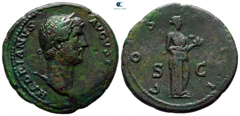 Hadrian AD 117-138. Rome
As Æ

28 mm., 9,53 g.



very fine