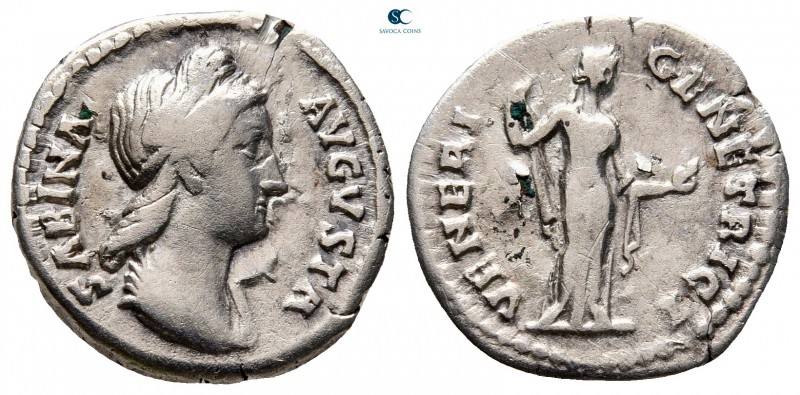 Sabina. Augusta AD 128-137. Rome
Denarius AR

18 mm., 3,03 g.



nearly v...