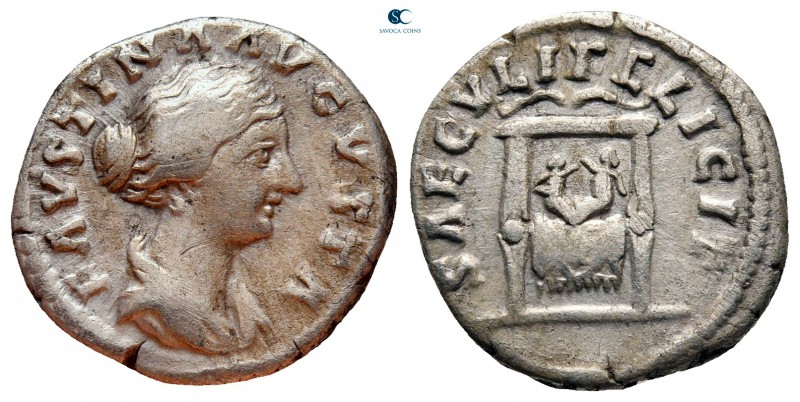 Faustina II AD 147-175. Rome
Denarius AR

17 mm., 3,19 g.



nearly very ...