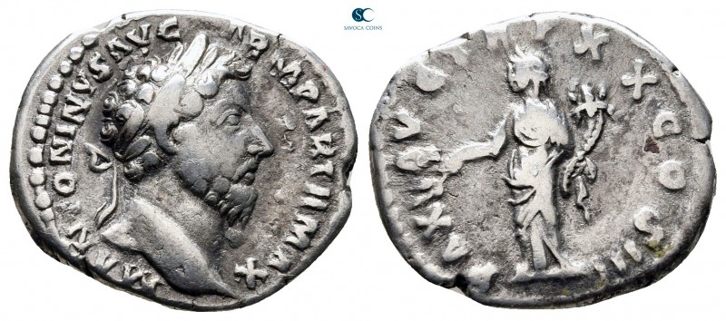 Marcus Aurelius AD 161-180. Struck AD 166. Rome
Denarius AR

19 mm., 3,11 g....