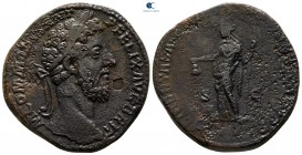 Commodus AD 180-192. Rome. Sestertius Æ