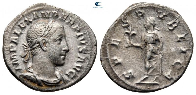 Severus Alexander AD 222-235. Rome
Denarius AR

19 mm., 2,75 g.



nearly...