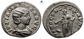 Julia Mamaea. Augusta AD 225-235. Rome. Denarius AR
