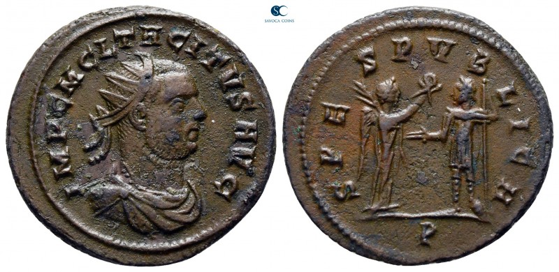 Tacitus AD 275-276. Cyzicus
Billon Antoninianus

23 mm., 3,78 g.



very ...