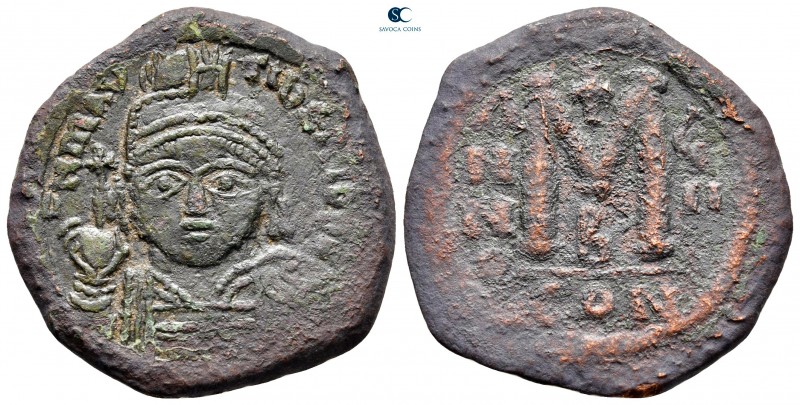 Maurice Tiberius AD 582-602. Constantinople
Follis Æ

31 mm., 10,16 g.


...