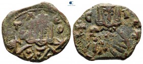 Leo V and Constantine AD 813-820. Syracuse. Follis or 40 Nummi Æ