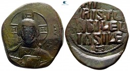 Attributed to Basil II and Constantine VIII AD 976-1028. Constantinople. Anonymous Follis Æ