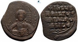 Attributed to Basil II and Constantine VIII AD 976-1028. Constantinople. Anonymous Follis Æ