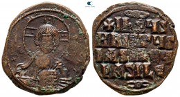 Attributed to Basil II and Constantine VIII AD 976-1028. Constantinople. Anonymous Follis Æ