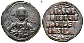 Attributed to Basil II and Constantine VIII AD 976-1028. Constantinople. Anonymous Follis Æ