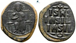 Constantine IX Monomachus AD 1042-1055. Constantinople. Anonymous Follis Æ