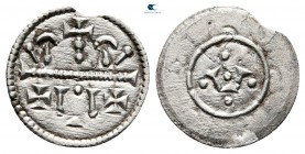 Anonymous circa AD 1100-1200. Uncertain mint. Denár AR