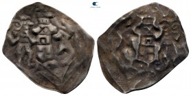 Lindau-Abtei circa AD 1160-1400. Dünnpfennig (Halbbrakteat) AR