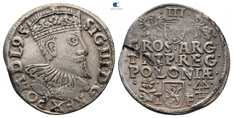 Poland. Trojak. Sigismund III Vasa AD 1587-1632.
3 Groschen AR

20 mm., 2,33 ...