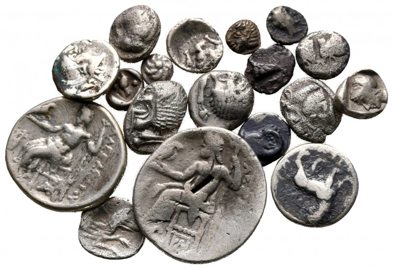 Lot of ca. 18 greek silver coins / SOLD AS SEEN, NO RETURN!

nearly very fine