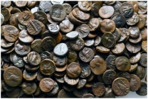 Lot of ca. 500 small greek bronze coins / SOLD AS SEEN, NO RETURN!very fine
