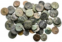 Lot of ca. 52 greek bronze coins / SOLD AS SEEN, NO RETURN!nearly very fine