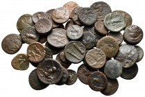 Lot of ca. 50 greek bronze coins / SOLD AS SEEN, NO RETURN!very fine