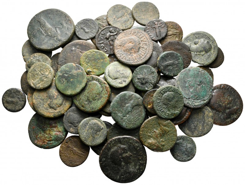 Lot of ca. 60 roman provincial bronze coins / SOLD AS SEEN, NO RETURN!

fine