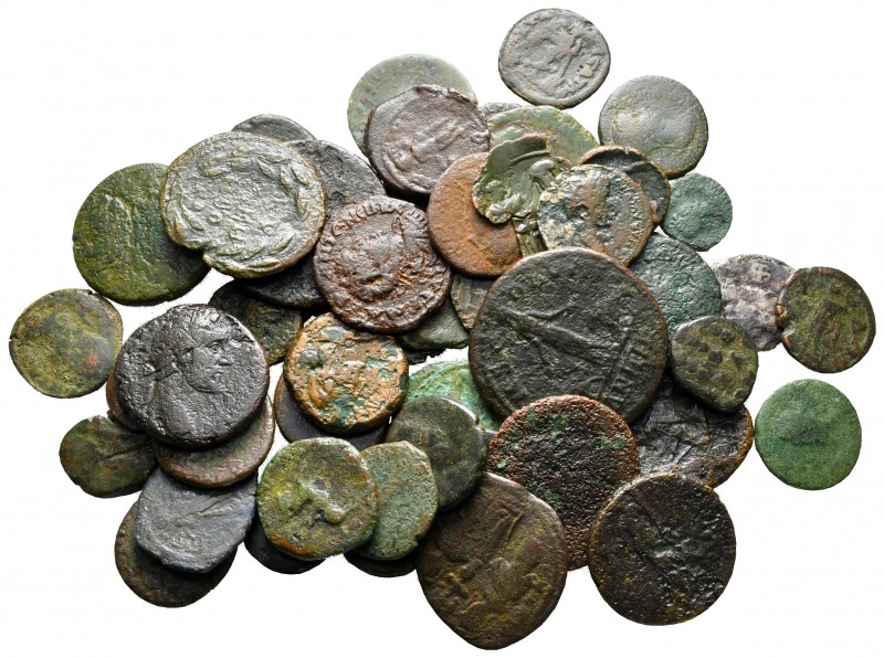 Lot of ca. 50 ancient bronze coins / SOLD AS SEEN, NO RETURN!

fine