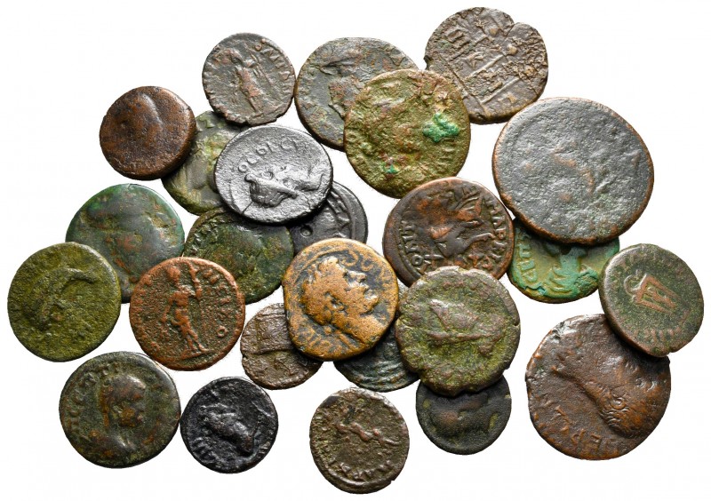 Lot of ca. 25 roman provincial bronze coins / SOLD AS SEEN, NO RETURN!

nearly...