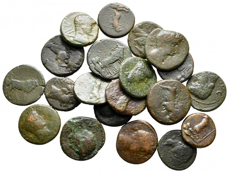 Lot of ca. 21 roman provincial bronze coins / SOLD AS SEEN, NO RETURN!

nearly...