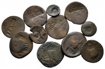 Lot of ca. 11 roman countermarked bronze coins / SOLD AS SEEN, NO RETURN!nearly very fine