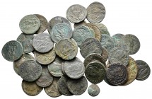 Lot of ca. 49 late roman bronze coins / SOLD AS SEEN, NO RETURN!nearly very fine