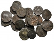 Lot of ca. 20 late roman bronze coins / SOLD AS SEEN, NO RETURN!very fine