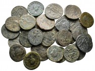 Lot of ca. 33 late roman bronze coins / SOLD AS SEEN, NO RETURN!very fine