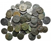 Lot of ca. 50 late roman bronze coins / SOLD AS SEEN, NO RETURN!nearly very fine