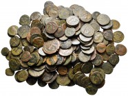 Lot of ca. 200 late roman bronze coins / SOLD AS SEEN, NO RETURN!nearly very fine